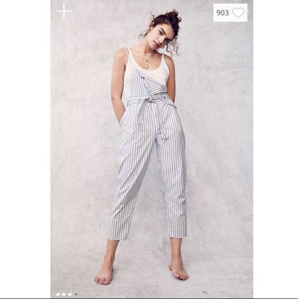 Free People Pegged One Piece Jumpsuit Overalls - Picture 4 of 8